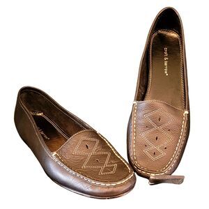 Croft & Barrow Loafer Black Casual Miriam Women Leather Slip on Driving Shoe 8